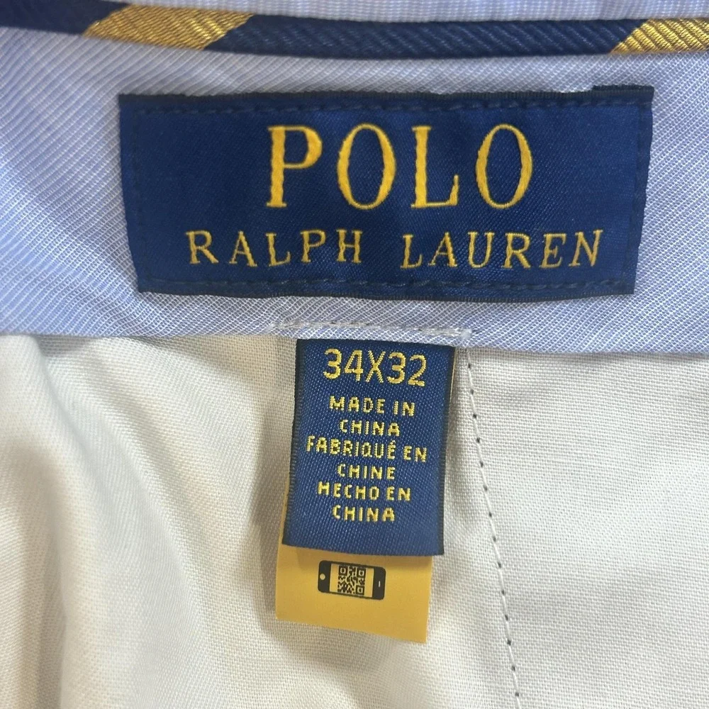 Polo Ralph Lauren Pants Mens 34x32 Navy Prospect Performance Dress Slacks NWT